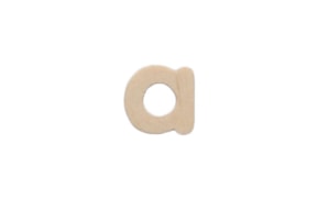 LETTER A 2CM WOOD