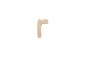LETRA R 2CM MADERA