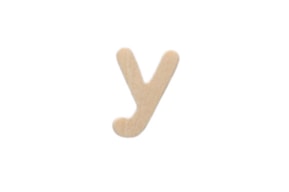LETTER Y 2CM WOOD