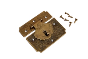 SET 6 FECHOS DOURADOS 4.6X4.1CM