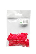 SET 20 BOTONES PRESIÓN 1.24CM ROSA FUSHIA