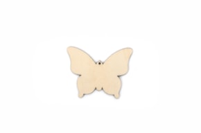 SET 12 BUTTERFLIES 10.5X8X0.3CM  POPLAR WOOD