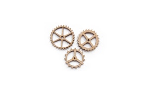 SET 9 MECHANISMS D.6X0.3CM  MDF