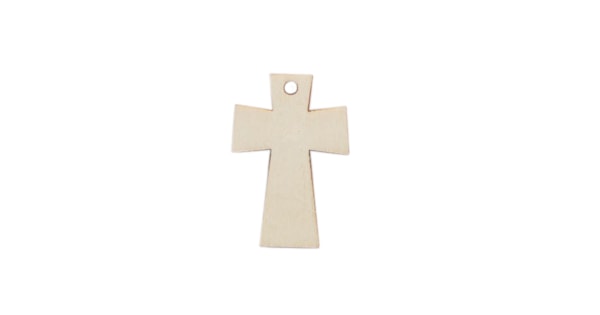 SET 24 CROSSES 2.7x4x0.3CM POPLAR WOOD | LG Arts Crafts
