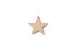 SET 12 STARS 4.5X4X0.3CM MDF