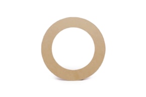 SET 2 CROWNS D.30CMx0.3CM MDF