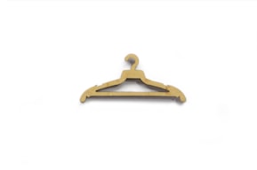 SET 12 HANGERS 6X2.8X0.3CM MDF