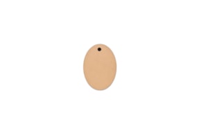 SET 12 PLACAS OVAIS C/FURO 4X3X0.3CM MDF