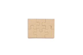 SET 2 PUZZLES 8X11X0.3CM MDF