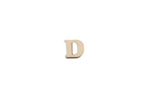 SET 12 LETTERS  D 1.7x1.5x0.4CM POPLAR WOOD