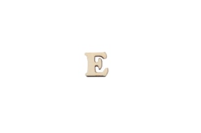 SET 12 LETTERS  E 1.7x1.5x0.4CM  POPLAR WOOD