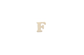 SET 12 LETTERS  F 1.7x1.5x0.4CM POPLAR WOOD