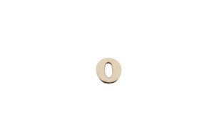 SET 12 LETTERS  O 1.7x1.5x0.4CM POPLAR WOOD