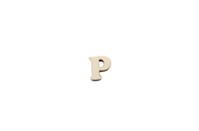 SET 12 LETTERS  P 1.7x1.5x0.4CM  POPLAR WOOD