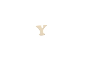 SET 12 LETTERS  Y 1.7x1.5x0.4CM POPLAR WOOD