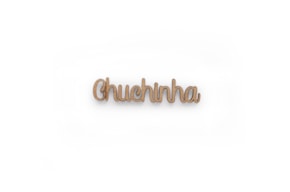 SET 12 WORDS CHUCHINHA 5.6X1.2X0.3CM  MDF