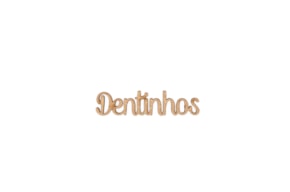 SET 12 PALAVRAS DENTINHOS 4.7X1.2X0.3CM  MDF