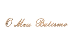 SET 4 WORDS O MEU BATISMO 20.5X3.2X0.3CM MDF