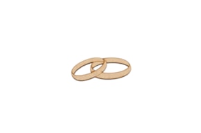 SET 12 WEDDING RINGS 7.5X3X0.3CM MDF