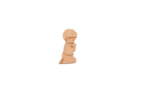 SET 12 PRAYING BOYS 2.2X4X0.3CM MDF