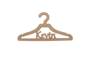 HANGER W/CUSTOMIZE NAME 30X16.4X0.5CM MDF