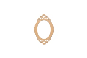 SET 2 OVAL PASS PARTOUT  8.5X12X0.3CM MDF