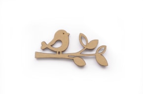 SET 12 BIRDS IN BRANCH 10x5x0.3CM MDF