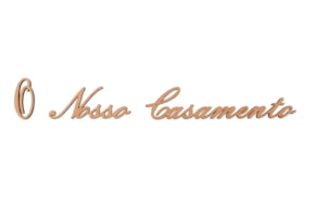 SET 4 WORDS O NOSSO CASAMENTO 19X3.2X0.3CM MDF