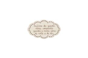 SET 12 PLAQUES COM ORAÇAO 5X3X0.3CM POPLAR WOOD