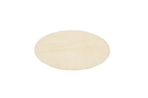 SET 12 OVAL BOARDS 18X9.5X0.4CM POPLAR WOOD