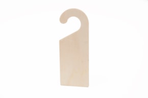 HANGING PLAQUE F/ DOOR 9.5X25X0.6CM POPLAR WOOD
