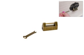 SET 6 FECHO ENVELHECIDO 3.4x1.7cm