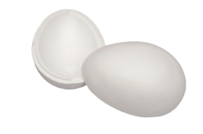EGG 20CM STYROFOAM 2 HALVES