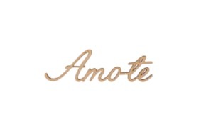 SET 12 WORDS AMO-TE 9.7X3X0.3CM MDF