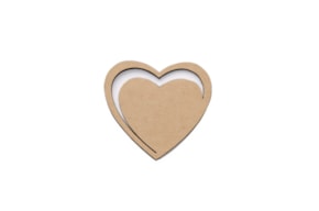 SET 12 HEARTS 10X9.5X0.3CM MDF