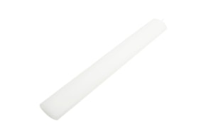 CANDLE BAPTISM OVAL 4.5X32CM WHITE SATIN