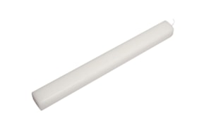 CANDLE BAPTISM SQUARE 3X32CM WHITE SATIN