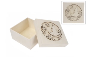 BOX W/TREE+PLAQUE 16X16X8CM