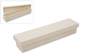 CAIXA PARA VELA COM TAMPA LISA 35.5X8.5X6.5CM