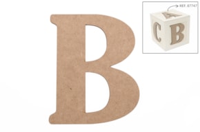 SET 6 LETRAS B 13.7X0.3CM DM
