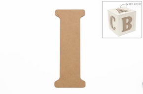 SET 6 LETRAS I 13.7X0.3CM DM