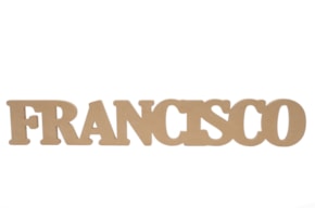 CUSTOMIZE NAME 6 TO 10 LETTERS 12X1.6CM MDF