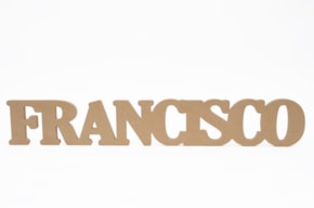 NOME PERSONALIZAVEL 6 A 10 LETRAS 12X1.6CM MDF