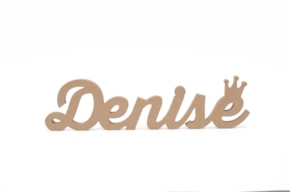 NOME PERSONALIZAVEL C/ COROA 6 A 10 LETRAS
