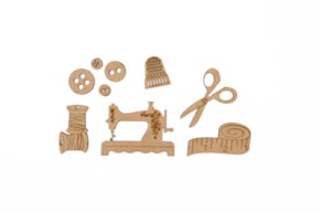 SET 9 SEWING ACCESSORIES 0.3CM MDF