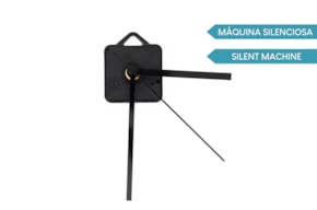 MAQUINA RELOGIO 5x5cm ponteiros pretos