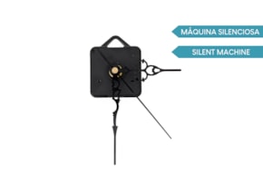 MAQUINA RELOGIO 5x5cm ponteiros pretos