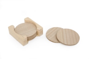 SET 6 CUP COASTERS 10x10x3.5CM