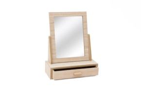 MIRROR W/DRAWER 27.5X11.5X34CM
