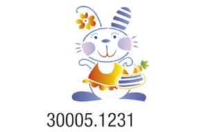 STENCIL 10X10CM BUNNY 300051231 ACRILEX